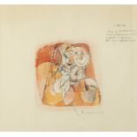 Denis Williams,  Guyanese/British 1923-2008 -  Study, 1958;  watercolour and pencil on paper, s...