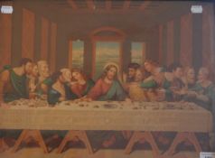 The Last Supper, print, framed and glazed. 49 x 36.5 cm.
