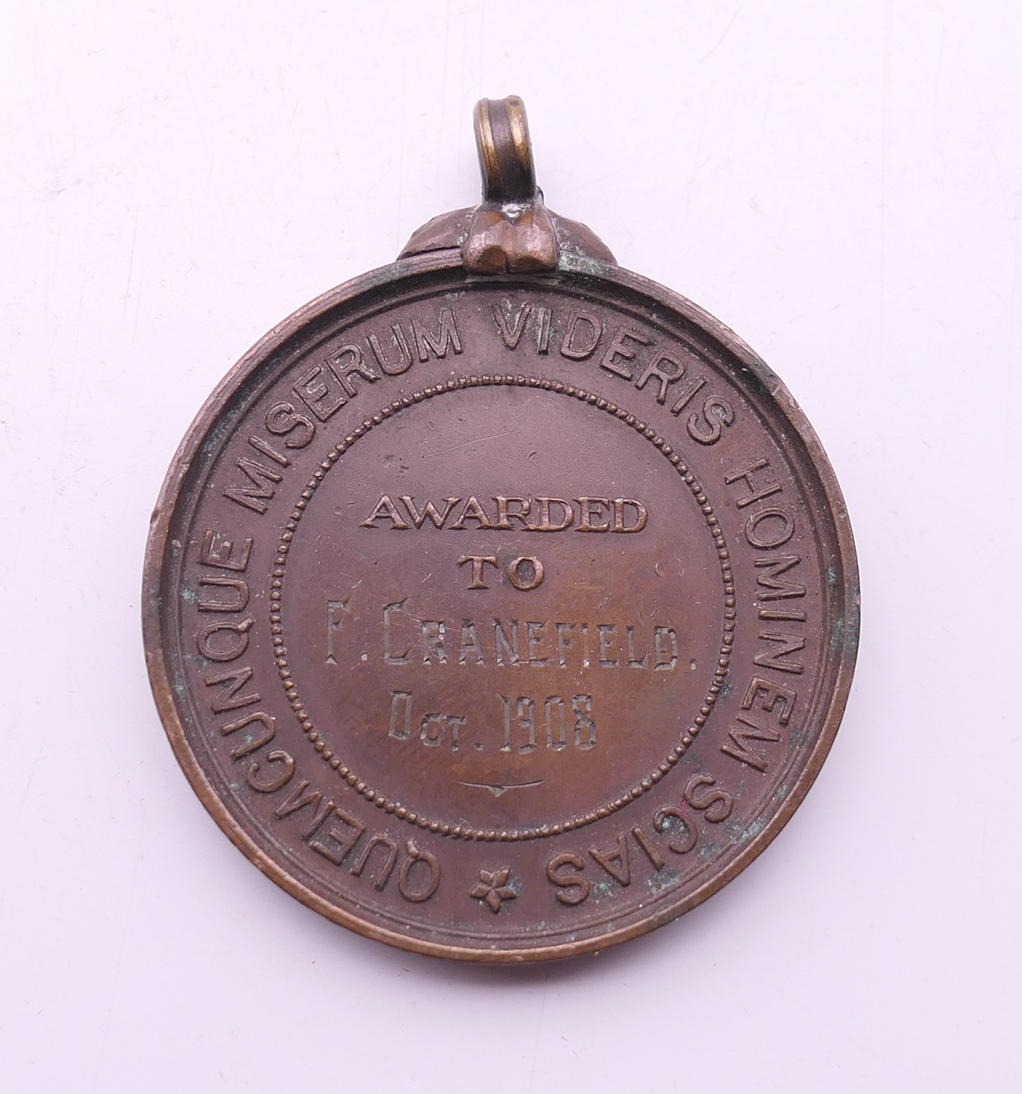 Three various medallions, including The Royal Life Saving Society. The largest 4.5 cm diameter. - Image 10 of 11