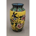 A late 19th/early 20th century Japanese cloisonne vase,