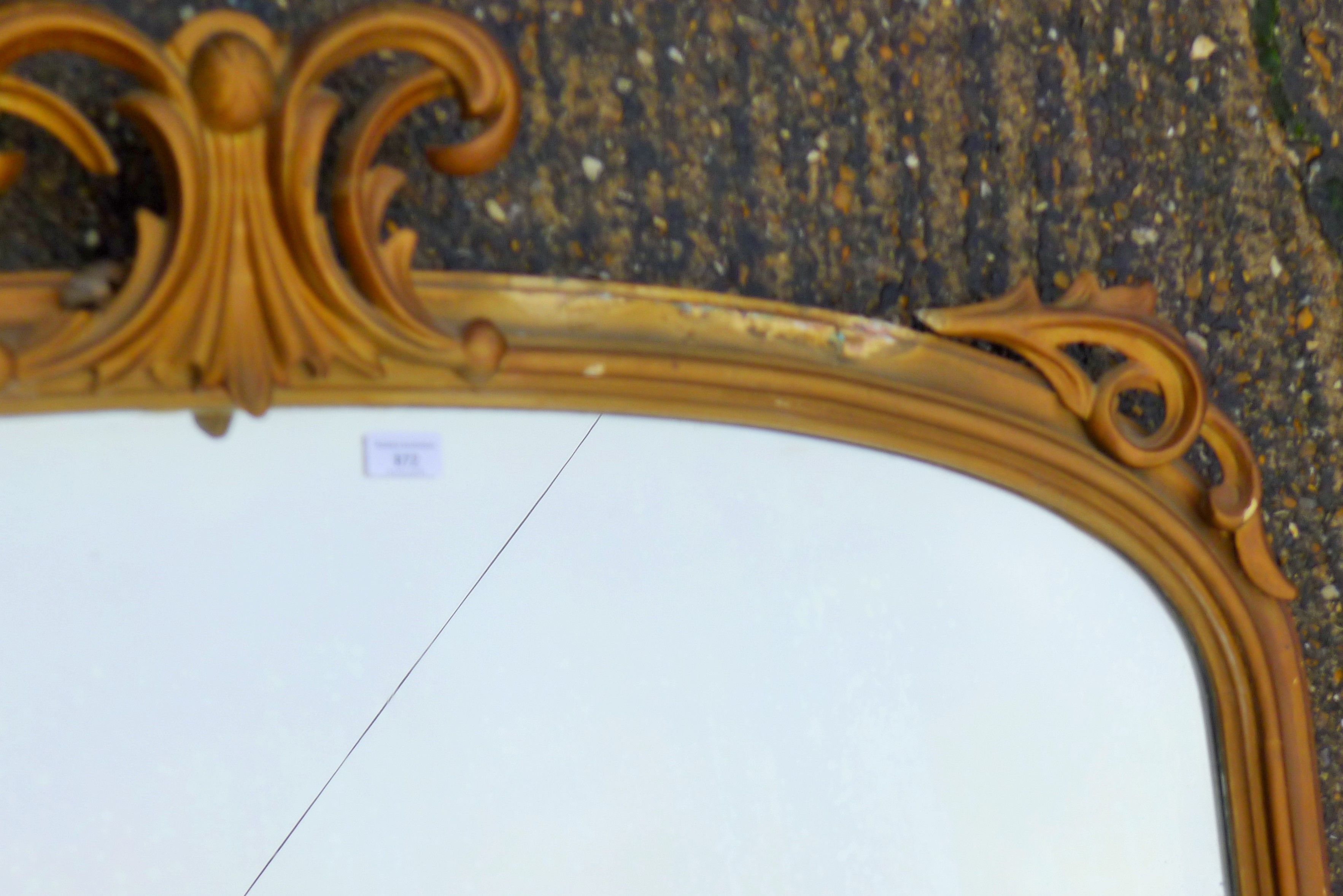 A Victorian gilt framed overmantle mirror. 143 cm wide x 155 cm high. - Image 4 of 4