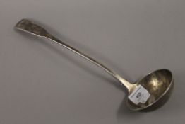 A Georgian silver ladle. 34.5 cm long. 139.2 grammes.
