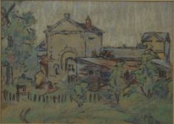 SIMON DIGBY, Pastel Society, 'Temple of Venus', Stowe, pastel, signed and dated Oct 50,