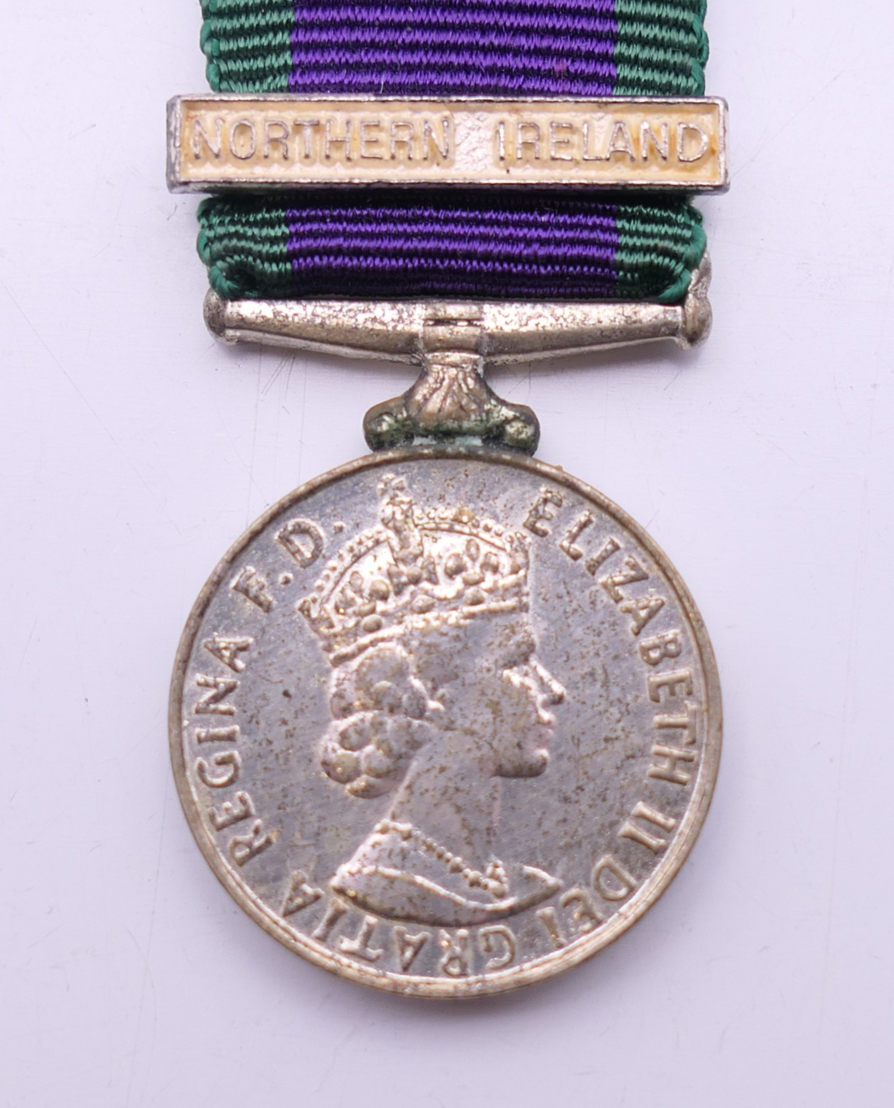 A Queen Elizabeth II Campaign medal with Northern Ireland bar and miniature, - Image 7 of 8