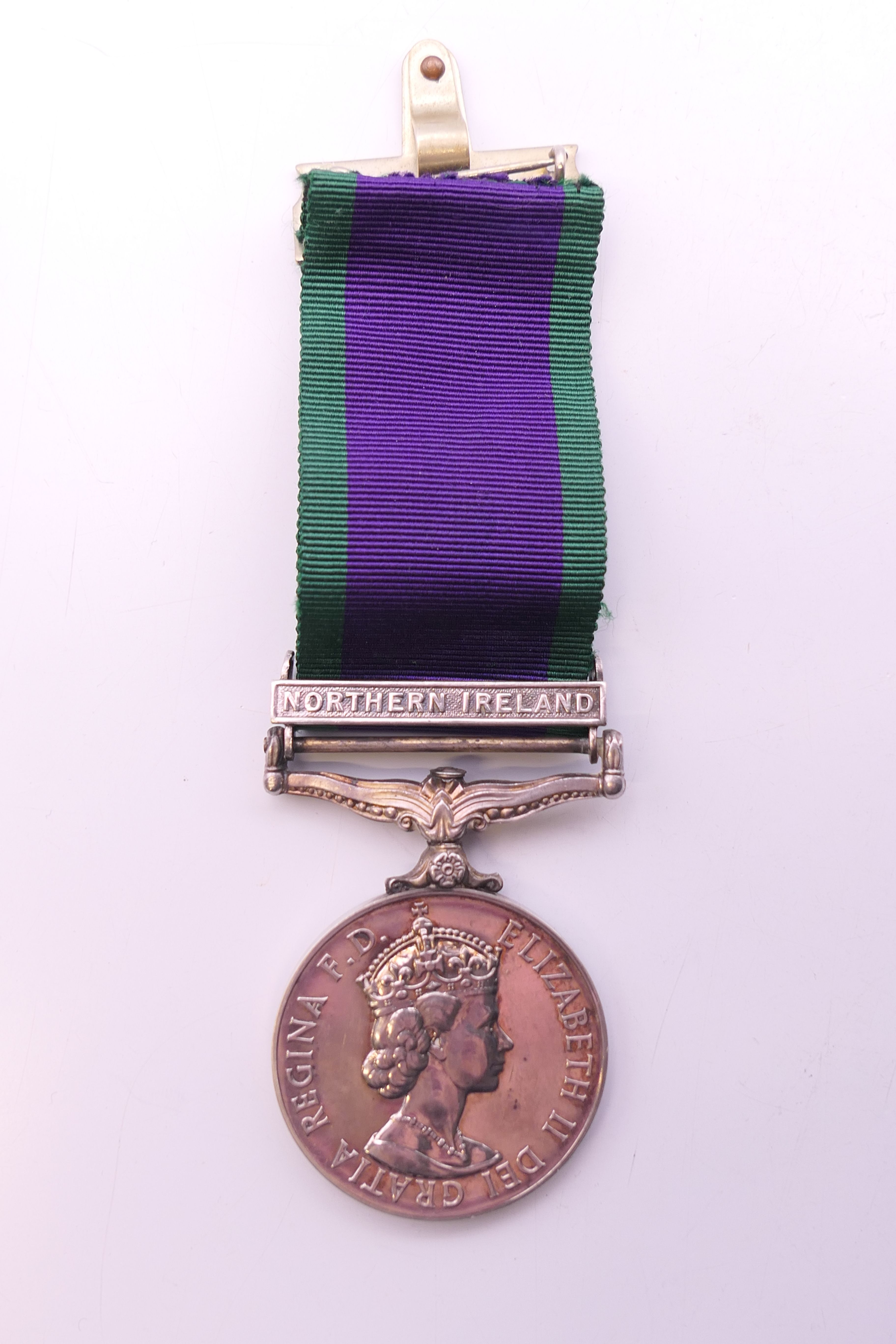 A Queen Elizabeth II Campaign medal with Northern Ireland bar and miniature, - Image 2 of 8