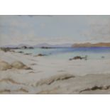 G MACKAY SMITH, White Sands Iona, watercolour, framed and glazed. 36.5 x 26.5 cm.