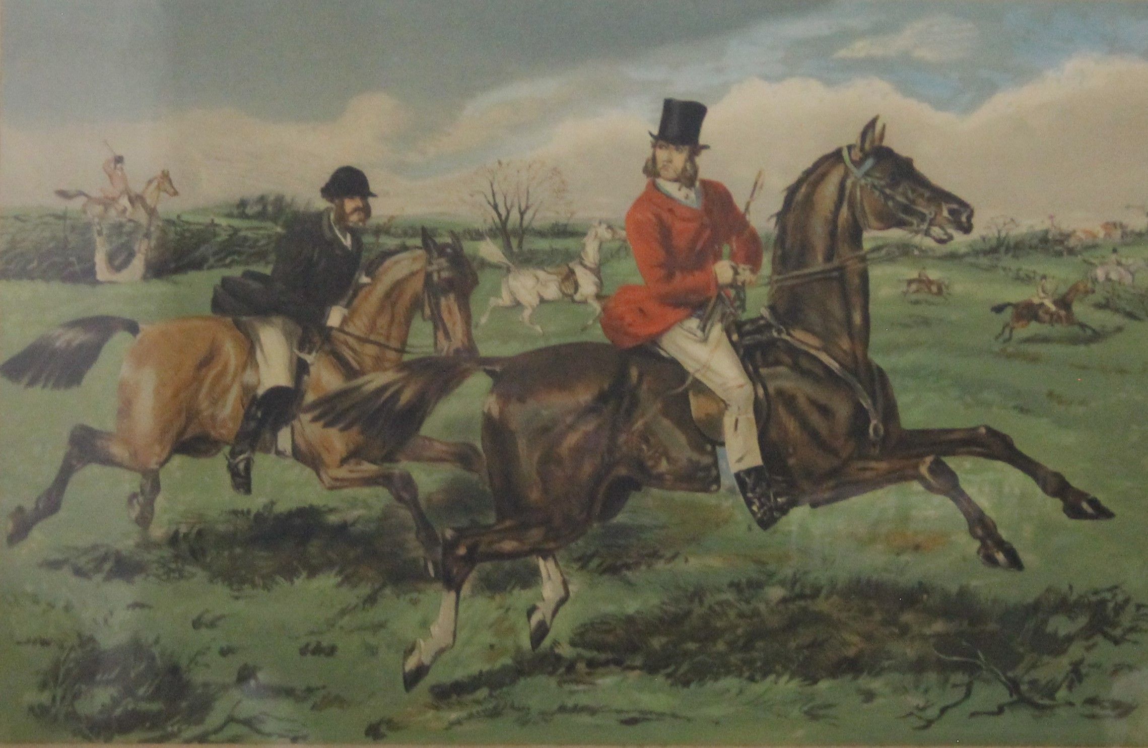 JOHN LEECH (1817-1864), Four Hunting Scenes, prints, each framed and glazed. 91 x 70 cm overall. - Image 3 of 8