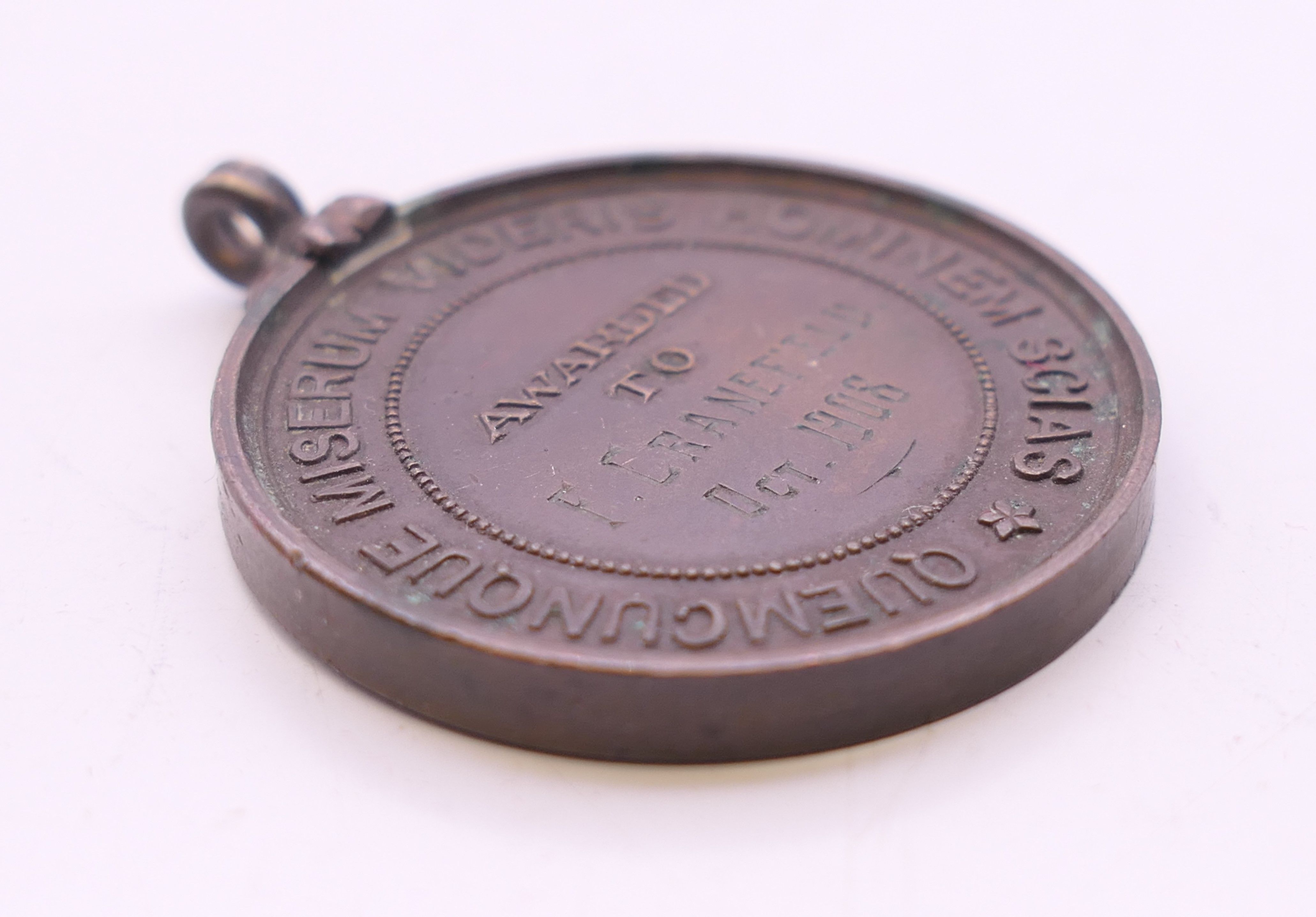 Three various medallions, including The Royal Life Saving Society. The largest 4.5 cm diameter. - Image 11 of 11