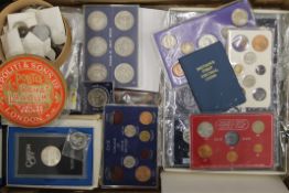 A quantity of various proof and other coins.