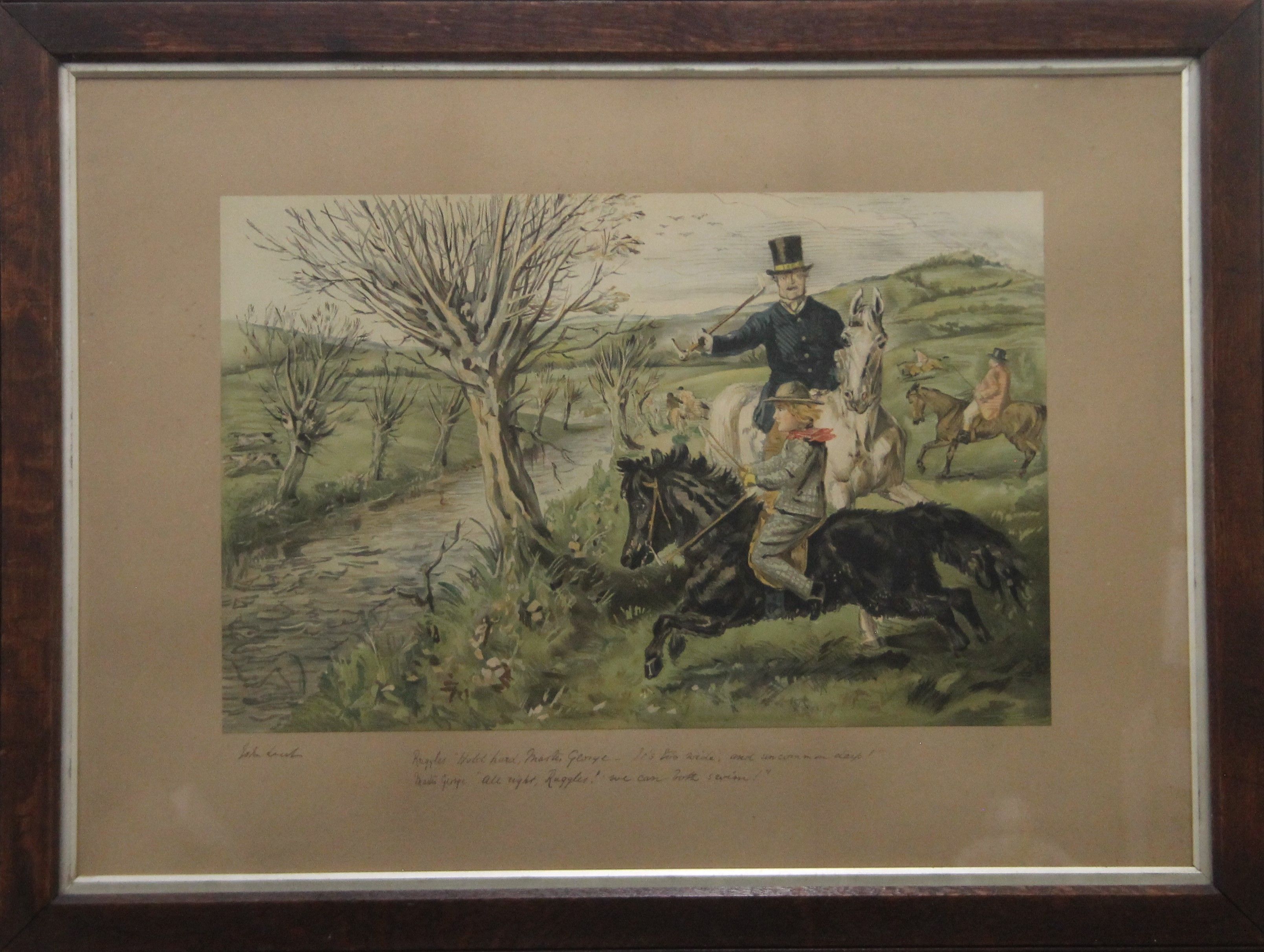 JOHN LEECH (1817-1864), Four Hunting Scenes, prints, each framed and glazed. 91 x 70 cm overall. - Image 8 of 8