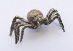 A bronze model of a spider. 6 cm wide.