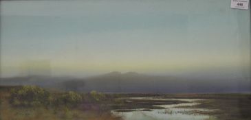 J MACLURE, Moorland Scenes, oil and gouache, each framed and glazed. 54.5 x 26.5 cm.