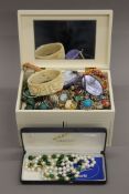 A quantity of various costume jewellery, watches, etc.