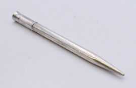 A Sampson Mordan & Co silver propelling pencil. 9.5 cm long.