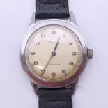 A Paul Buhre 1950's gentleman's wristwatch, retailed by Garrard,