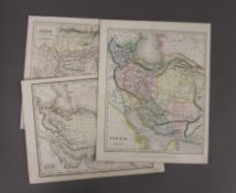 Two maps of Persia and one map of Assam. The latter 31 x 26 cm.