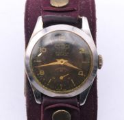 A Windsor black dial gentleman's wristwatch.