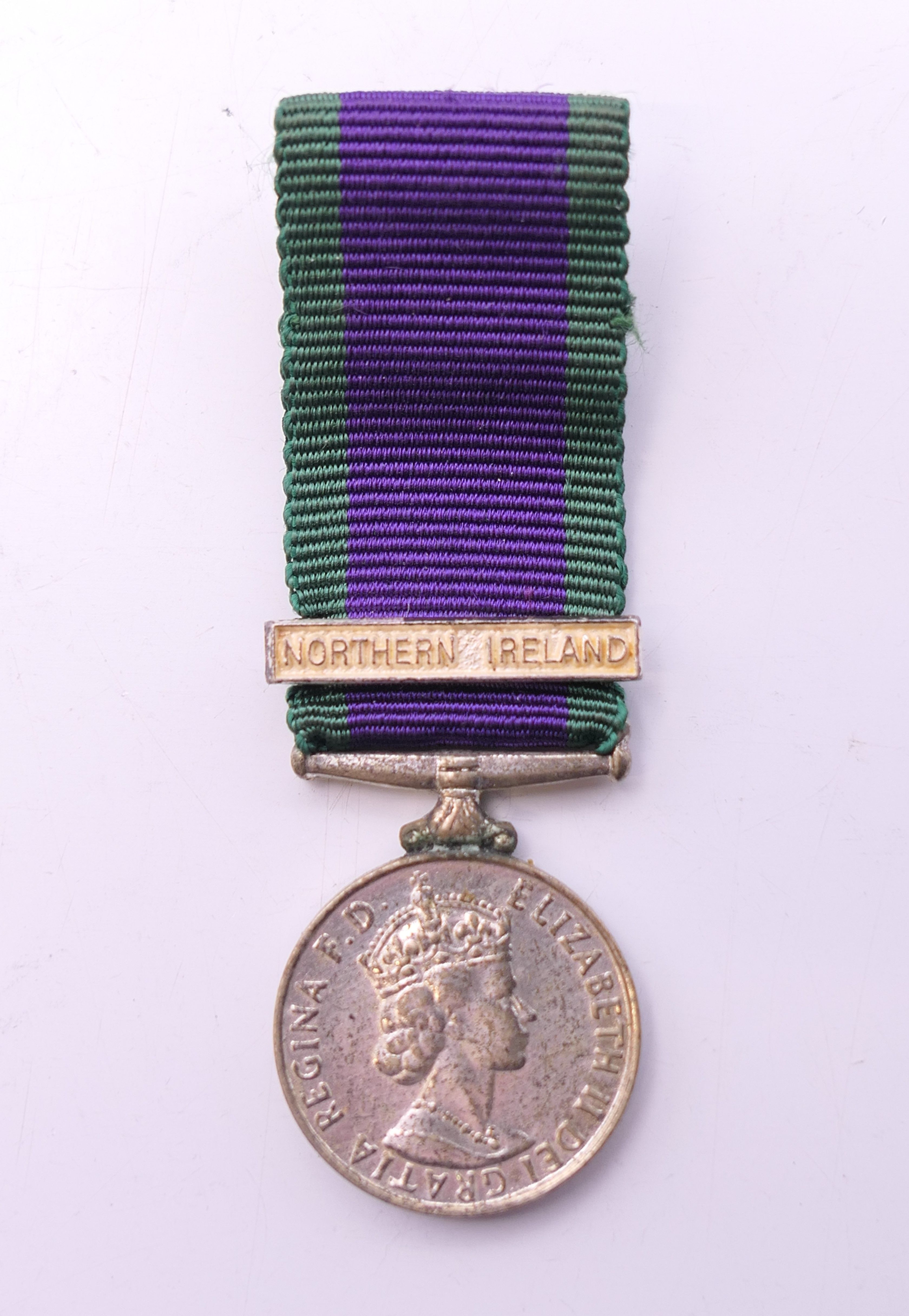 A Queen Elizabeth II Campaign medal with Northern Ireland bar and miniature, - Image 6 of 8