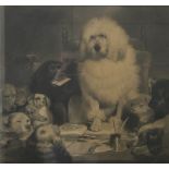 LANDSEER, JOHN (1763-1852) British, Laying Down The Law, engraving, framed and glazed. 59 x 63 cm.