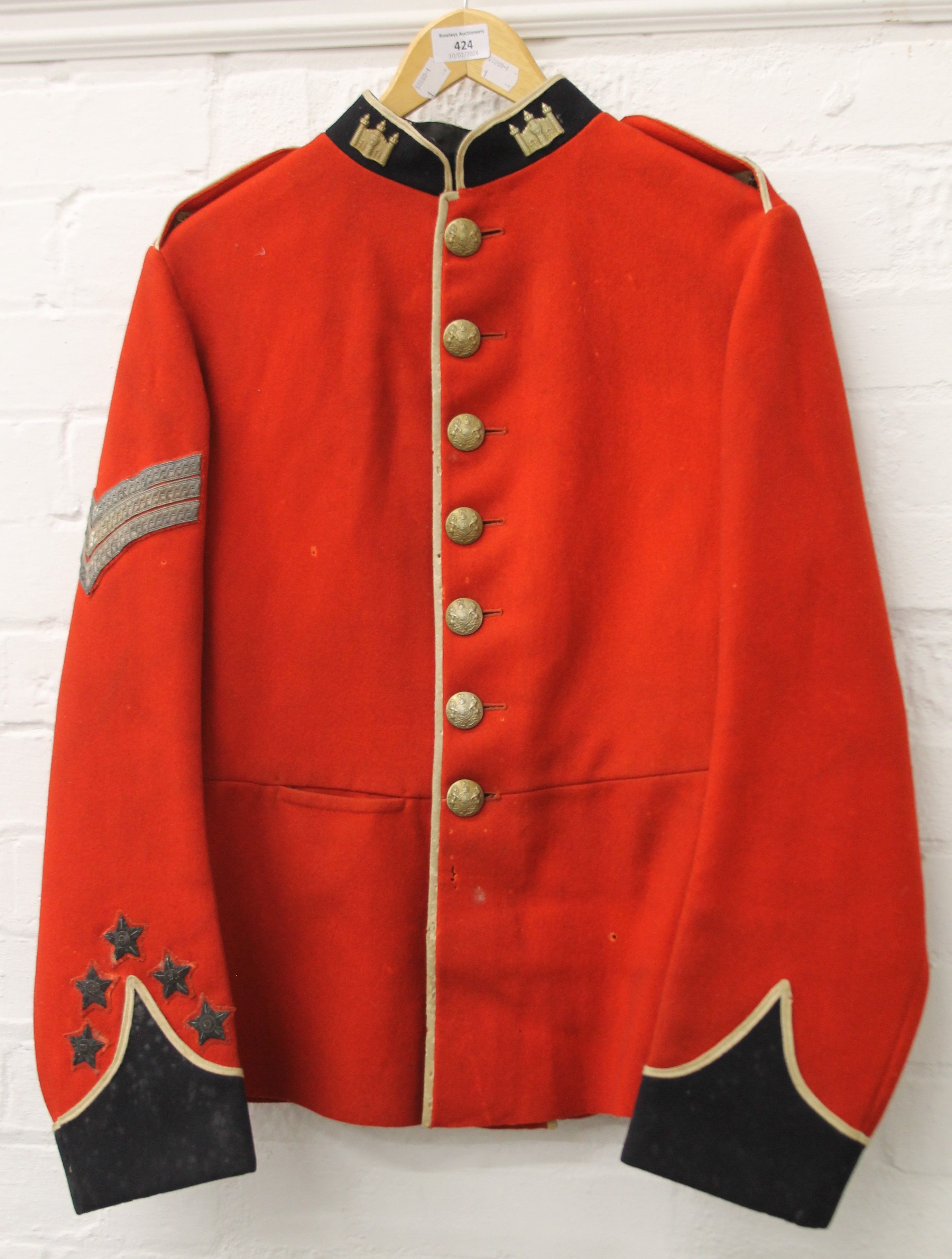 A 1st Cambridge Territorial Regiment tunic,