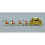 A model of the Royal Coronation carriage. 37 cm long.