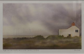 TIM HALL, Light Over the Marsh, Brancaster, Staithe, Norfolk and The Mudlarks, prints,