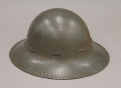 A WWII ARP helmet.