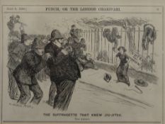 The Suffragette That Knew Jiu-Jitsu, an illustration from Punch Magazine, 6th July 1910,