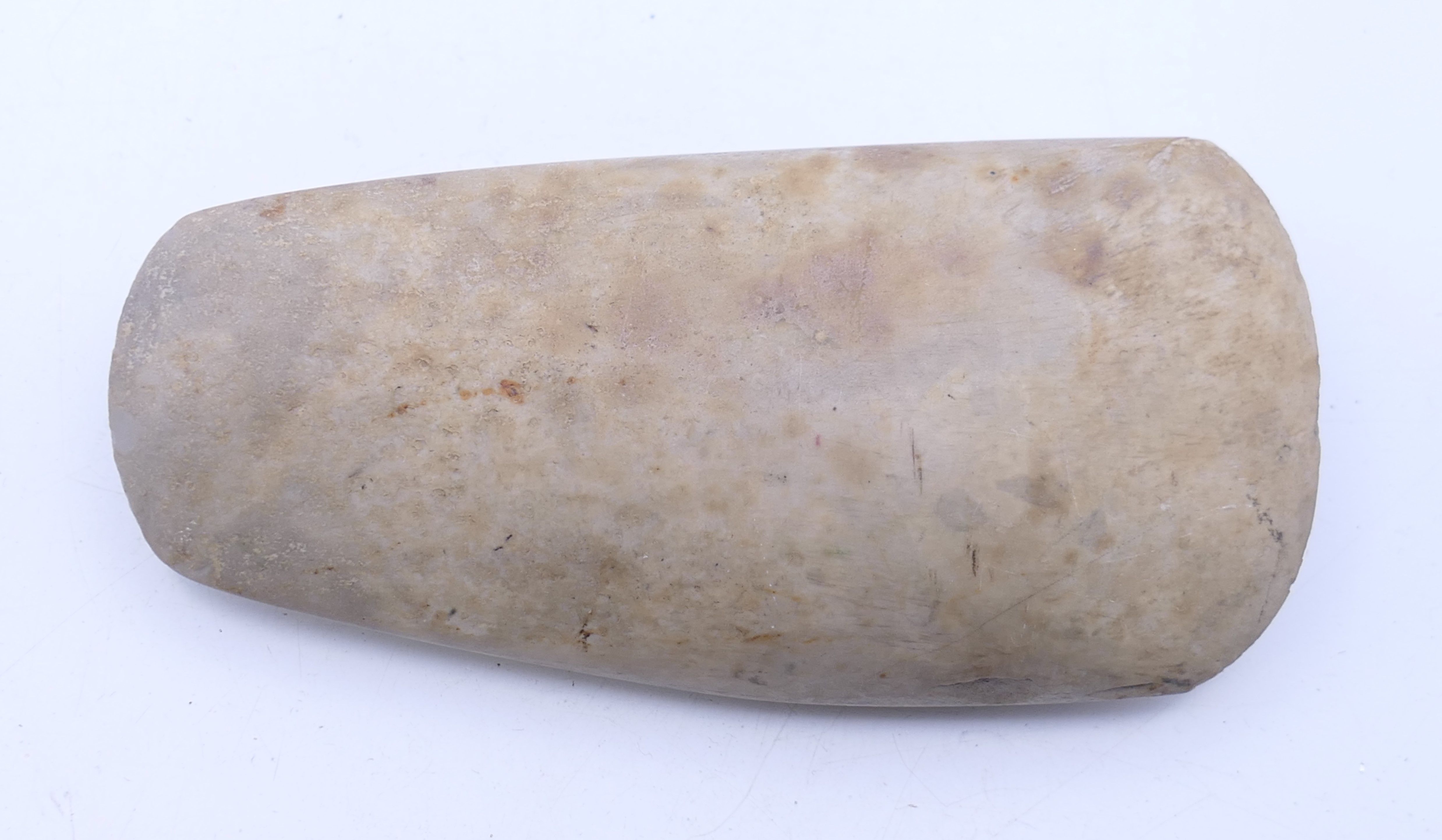 A polished stone axe head marked as having been found in Burwell Fen, - Image 2 of 8