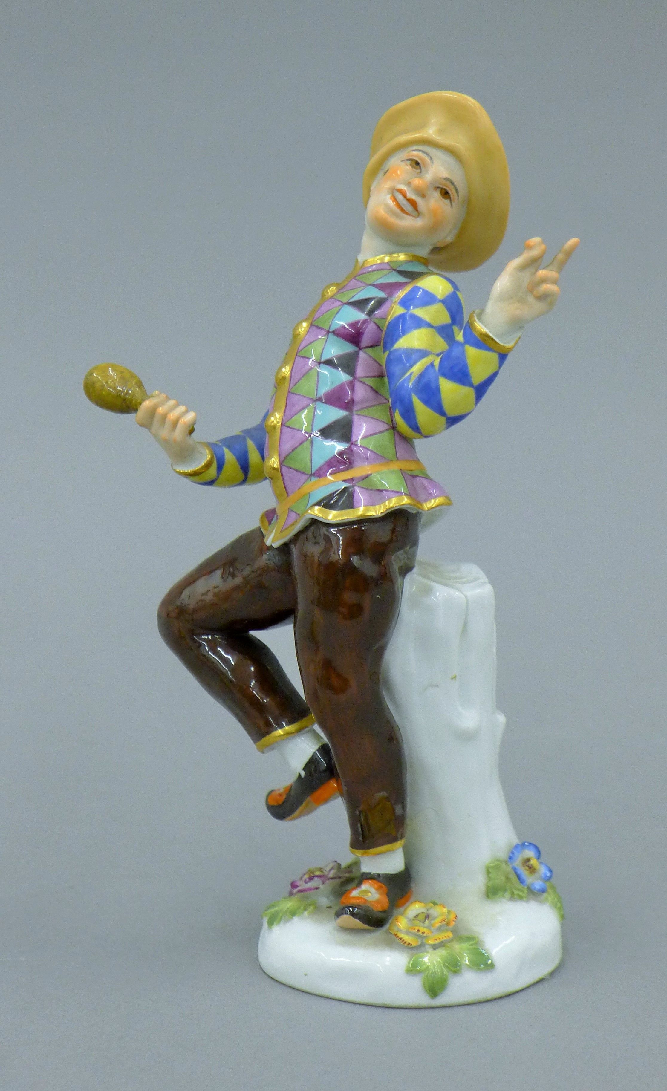 A Meissen porcelain figure. 19 cm high. - Image 2 of 4