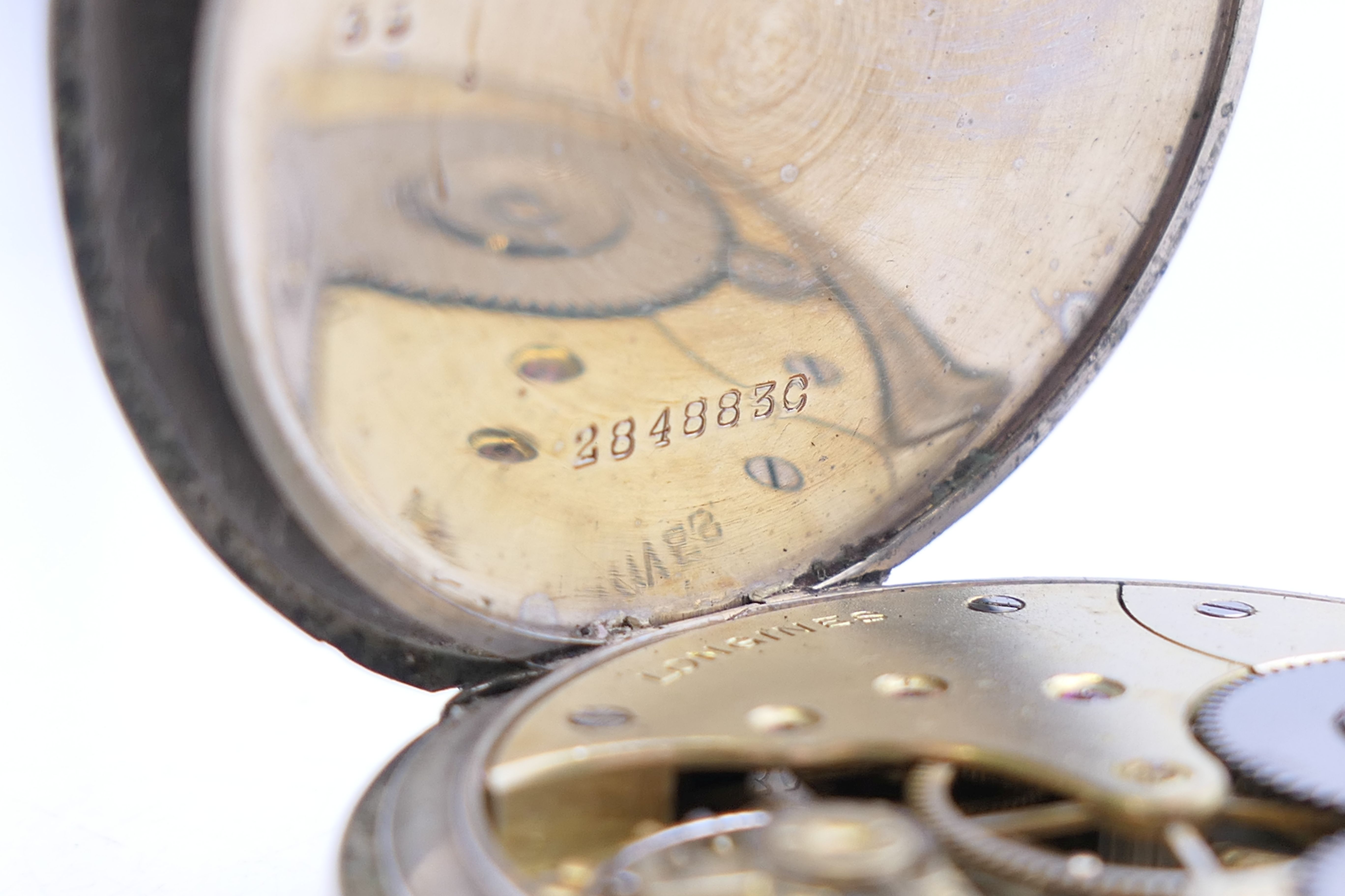 A Longines gentleman's pocket watch. 5 cm diameter. - Image 7 of 9