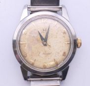 An Omega Seamaster gentleman's wristwatch. 3.5 cm wide.