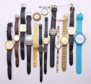 Fifteen various watches.