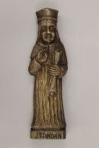 An resin model of a carving of St Etrwoan. 36.5 cm high.