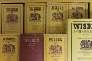 A quantity of Wisden Cricketers Almanacks.