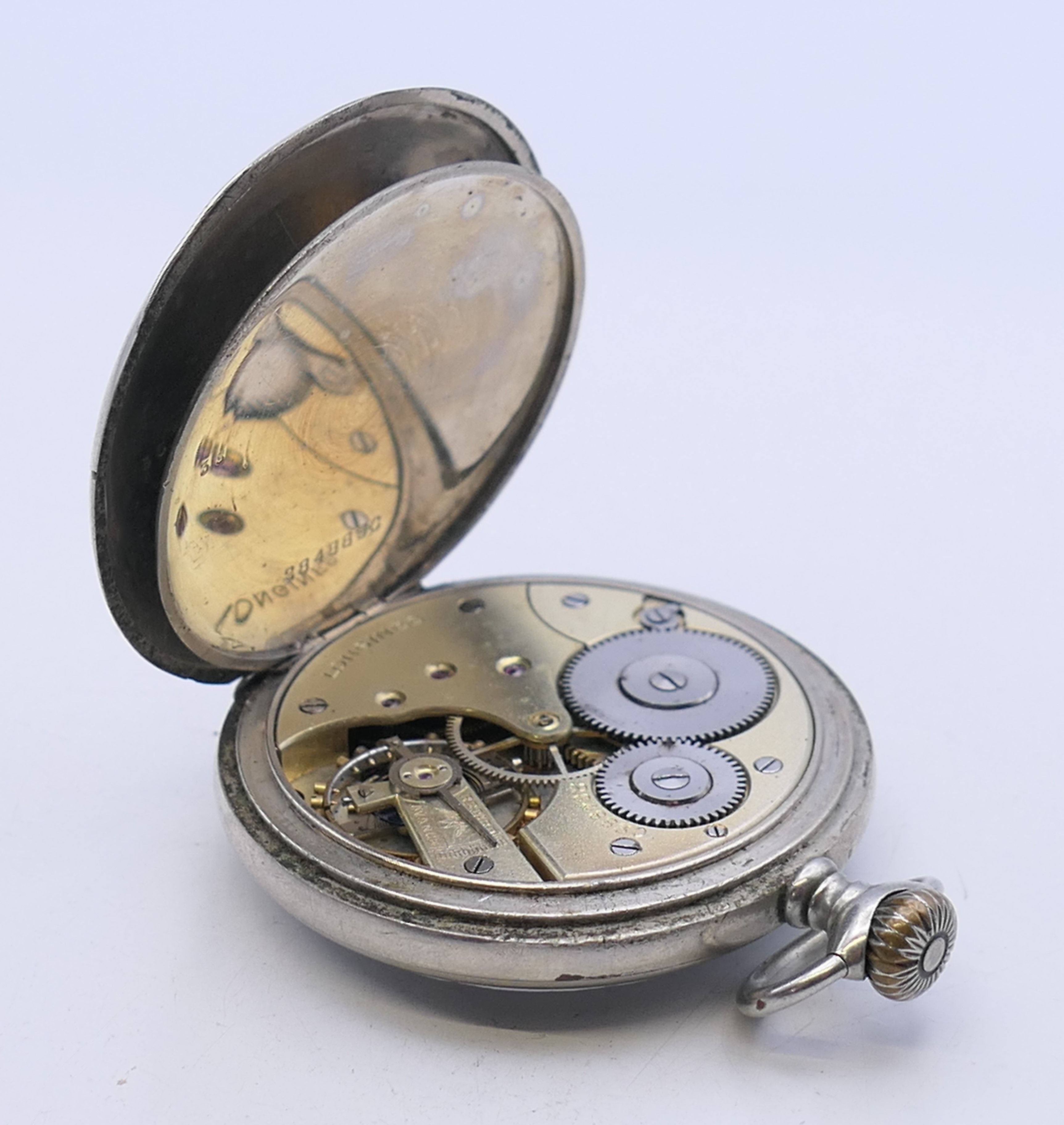 A Longines gentleman's pocket watch. 5 cm diameter. - Image 6 of 9