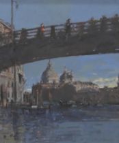 THOMAS JOHN COATES (1941-2023) British (AR), View of Venice, St Peter's in Background,
