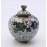 A small cloisonne censer. 6 cm high.