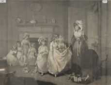 WILLIAM WARD, after WILLIAM REDMORE BIGG, The Truants and The Romps, both 1796, mezzotints,