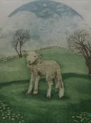 MARGERIE LITTLE, Mary's Lamb, limited edition print, titled,