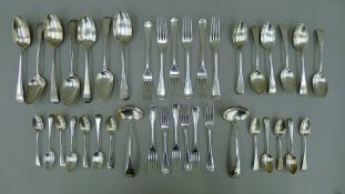 A quantity of various silver flatware. 56.4 troy ounces.