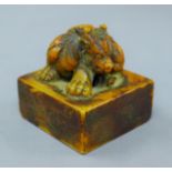 A Chinese seal. 6 cm high.