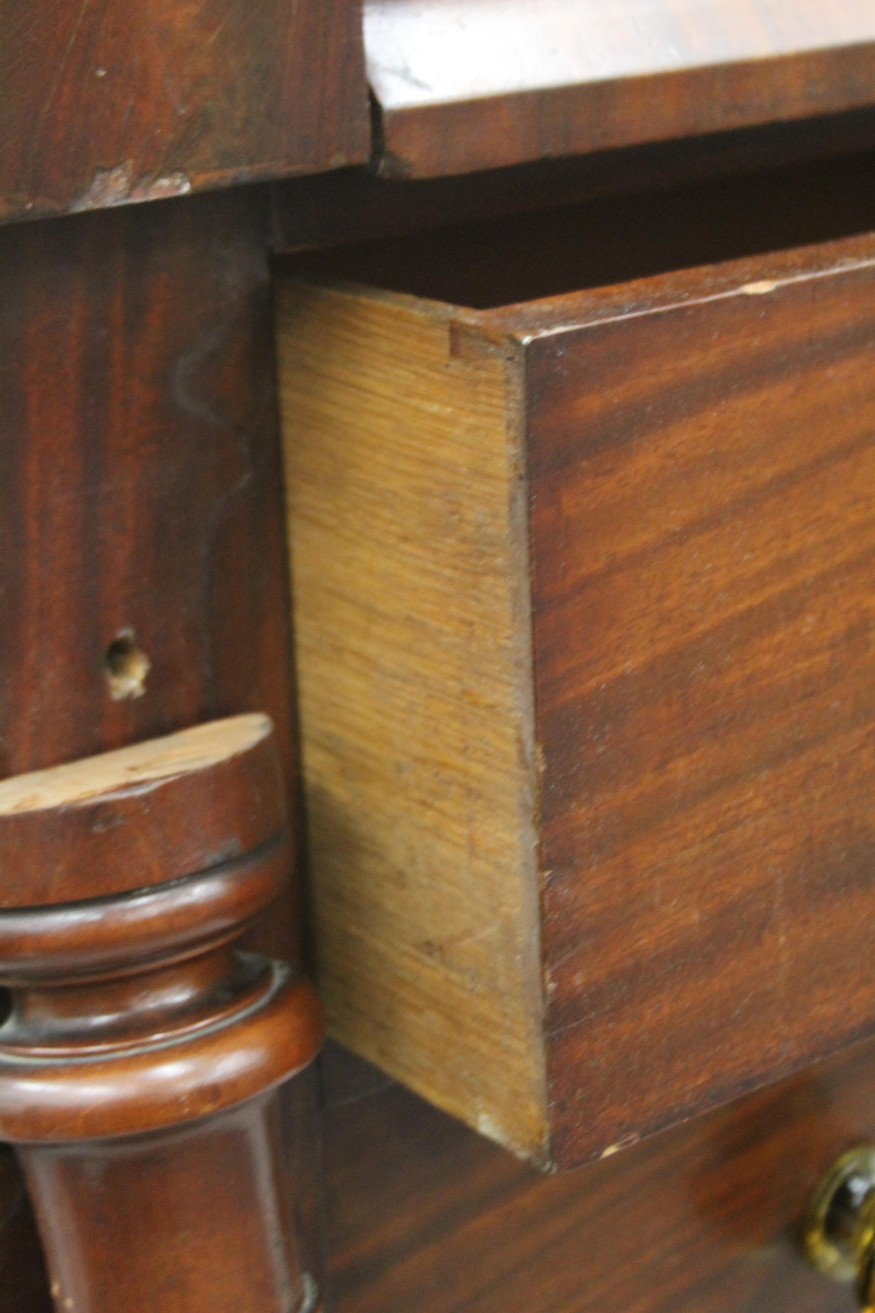 A Victorian mahogany Scottish chest of drawers. 127 cm wide. - Image 6 of 8