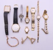 A quantity of various ladies wristwatches. Various sizes.