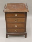 A Stag chest of drawers. 52.5 cm wide.