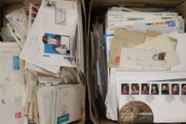 A large quantity of various first day covers, stamps etc.