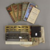 A quantity of miscellaneous items including miniature fenders, vintage maps etc.