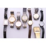 A quantity of various gentleman's wristwatches.