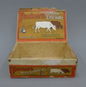 A vintage Packer's milk chocolate box. 27.5 cm long.