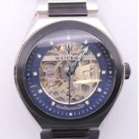 A boxed gentleman's Maserati wristwatch. 4 cm wide.